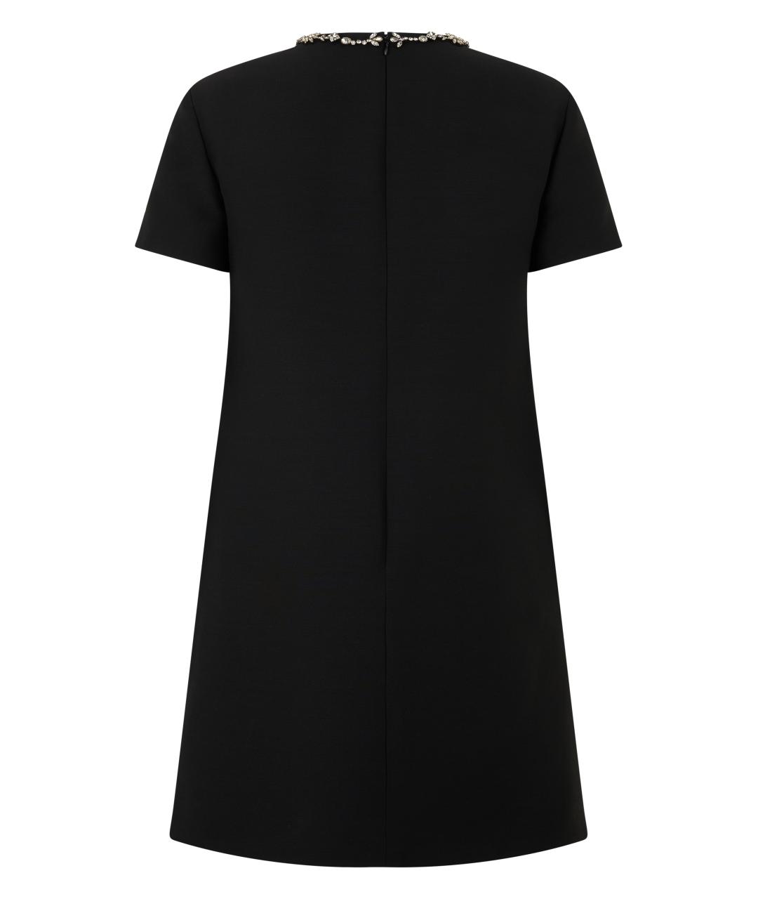 VALENTINO Черное шерстяное платье, фото 2