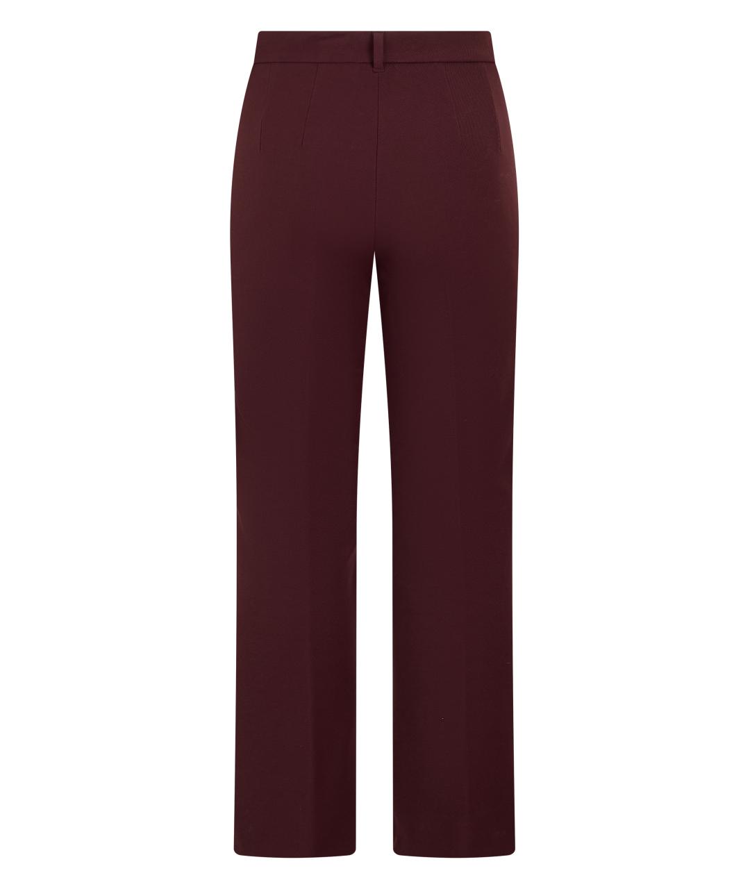 'S MAX MARA Коричневые хлопковые прямые брюки, фото 2