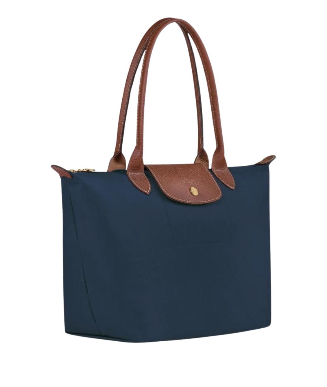 LONGCHAMP Темно-синяя нейлоновая сумка тоут, фото 1