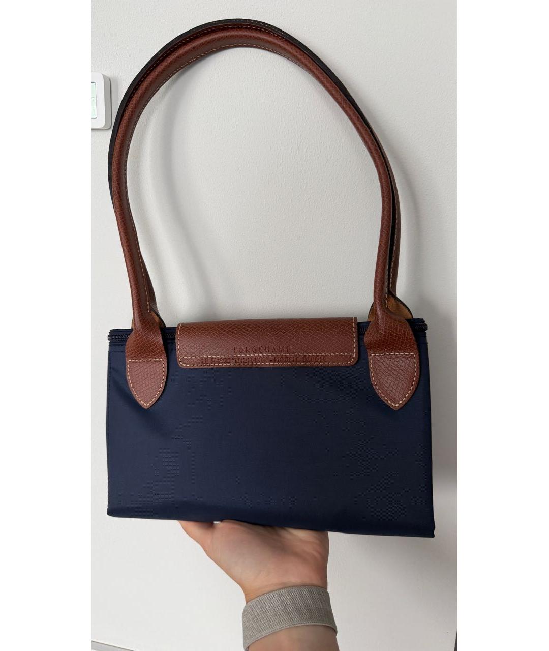 LONGCHAMP Темно-синяя нейлоновая сумка тоут, фото 5