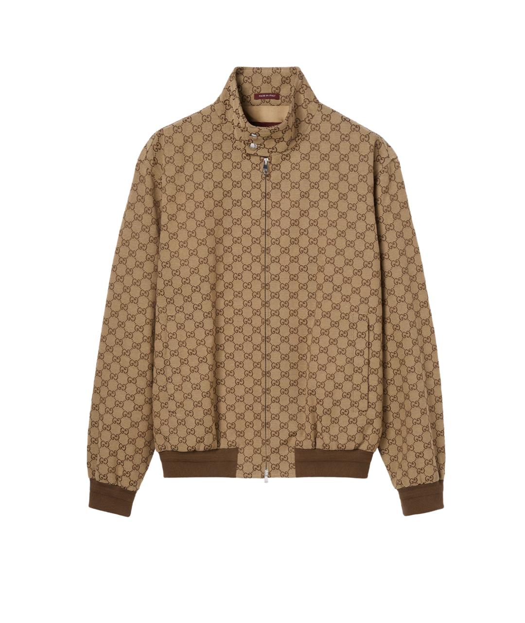 GUCCI Бежевая хлопковая куртка, фото 1