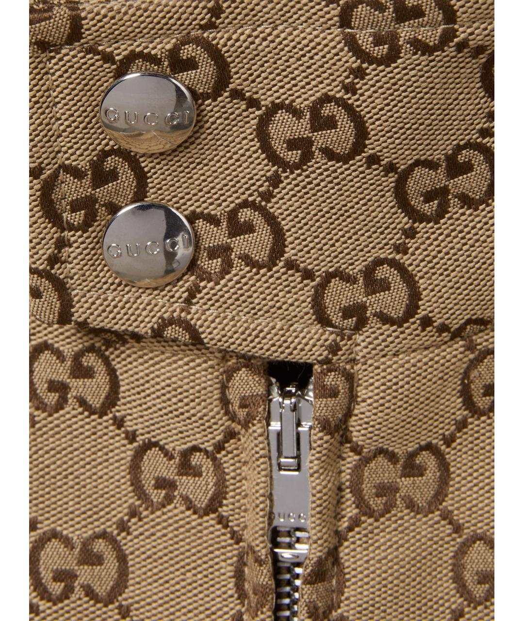 GUCCI Бежевая хлопковая куртка, фото 3