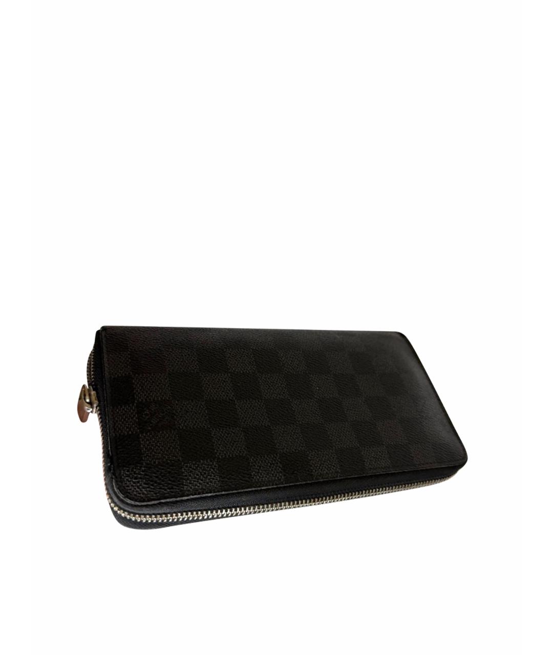 LOUIS VUITTON Темно-синий кожаный кошелек, фото 1