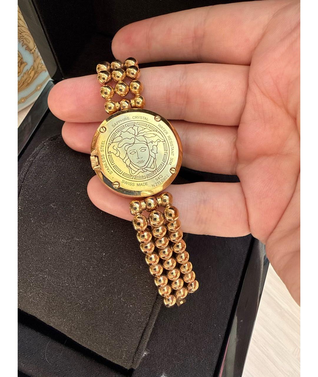 VERSACE Золотые часы, фото 2