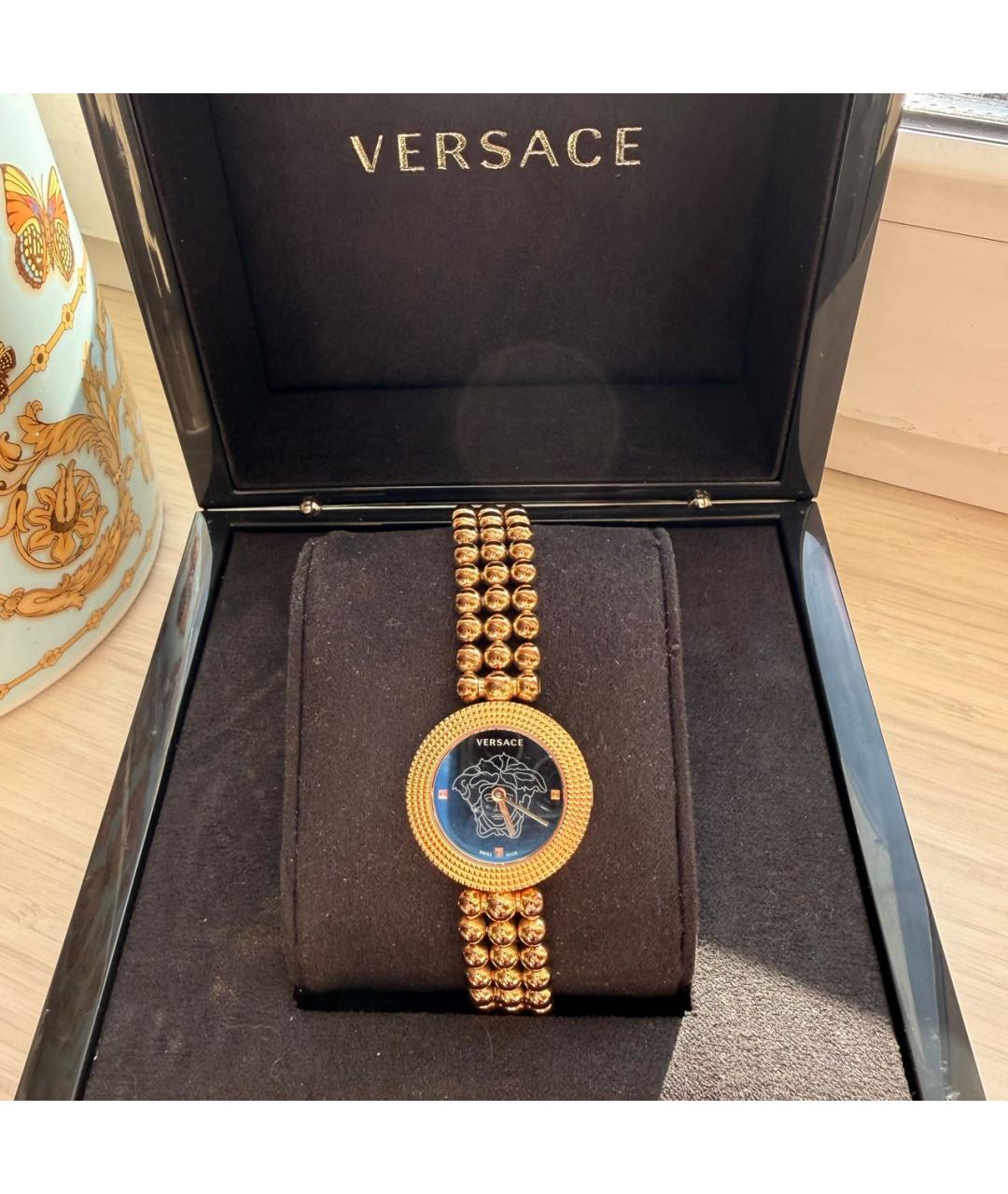 VERSACE Золотые часы, фото 3