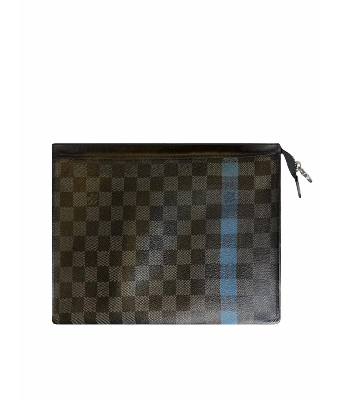 LOUIS VUITTON Серая канва папка для документов, фото 1