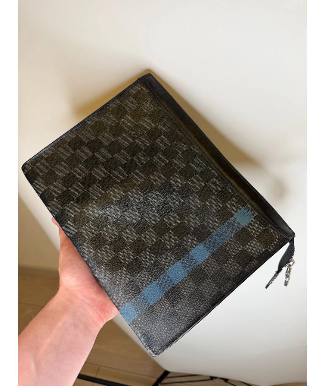 LOUIS VUITTON Серая канва папка для документов, фото 3