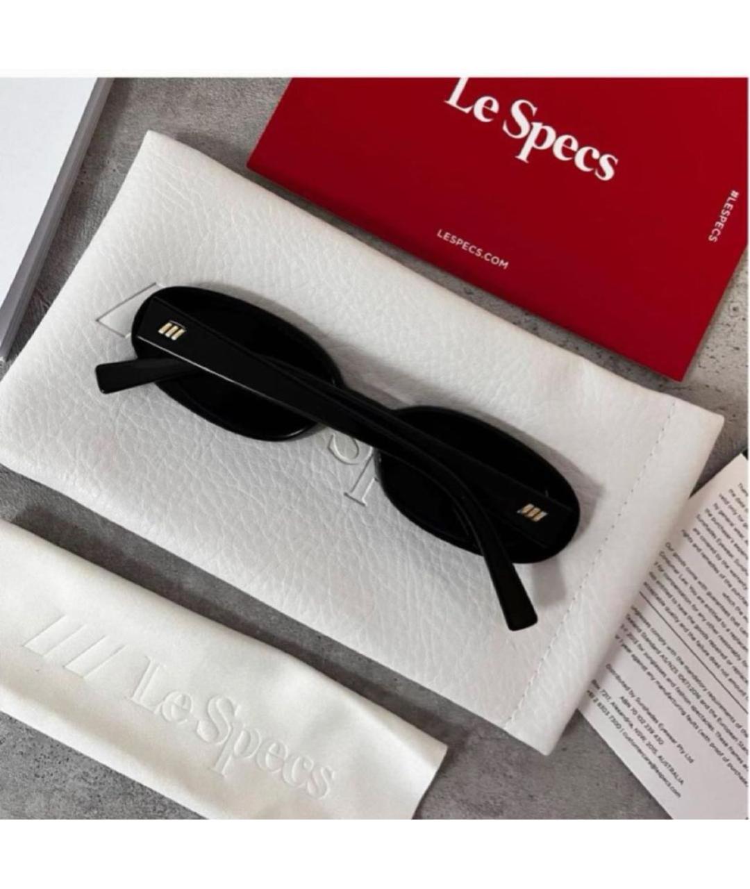 LE SPECS Черные пластиковые солнцезащитные очки, фото 3
