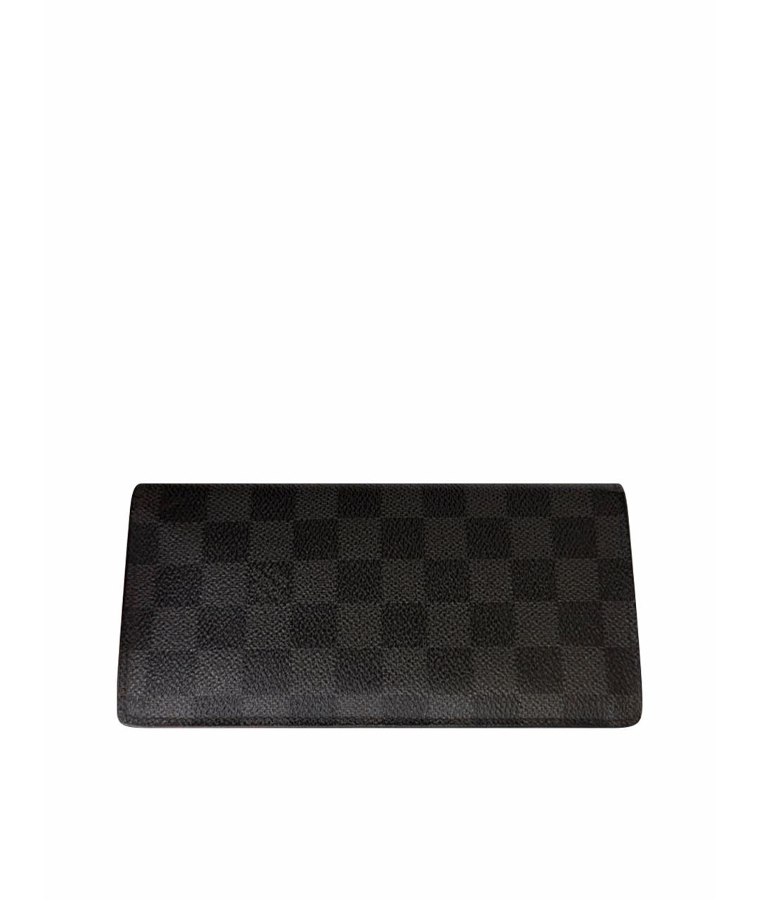 LOUIS VUITTON Темно-синий кожаный кошелек, фото 1