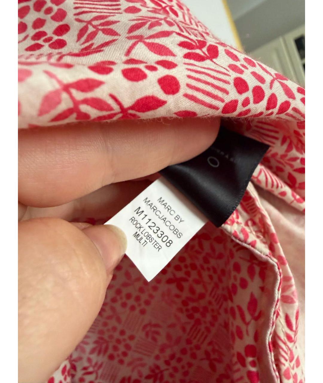 MARC BY MARC JACOBS Коралловое хлопковое повседневное платье, фото 7