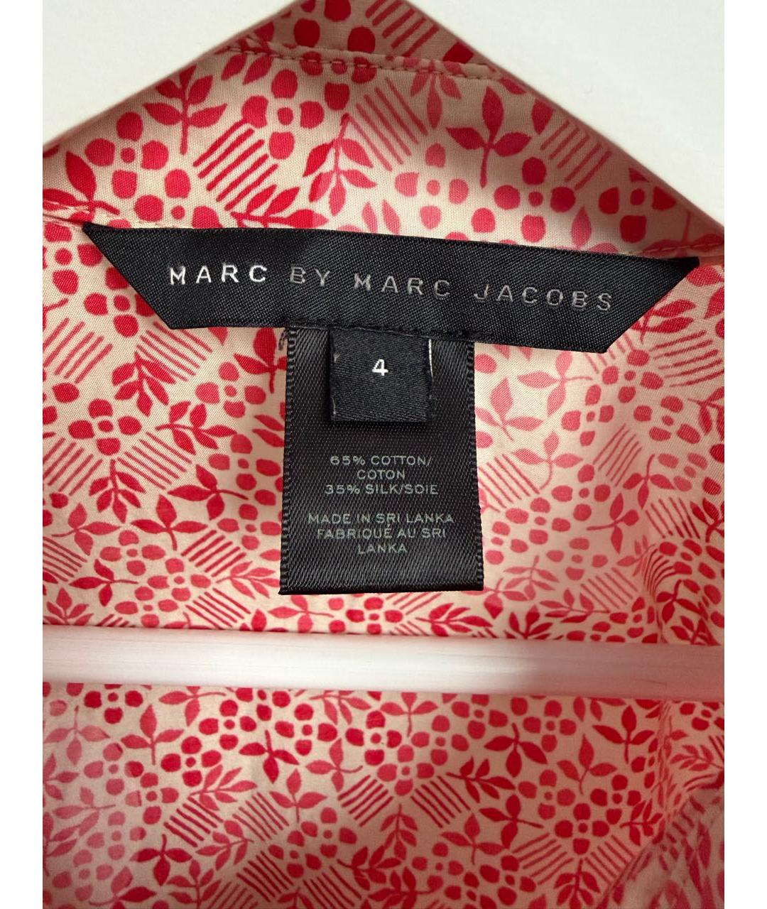 MARC BY MARC JACOBS Коралловое хлопковое повседневное платье, фото 3