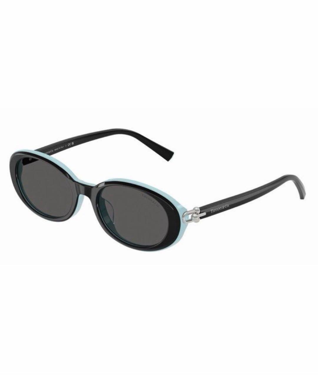 TIFFANY&CO Черные пластиковые солнцезащитные очки, фото 1