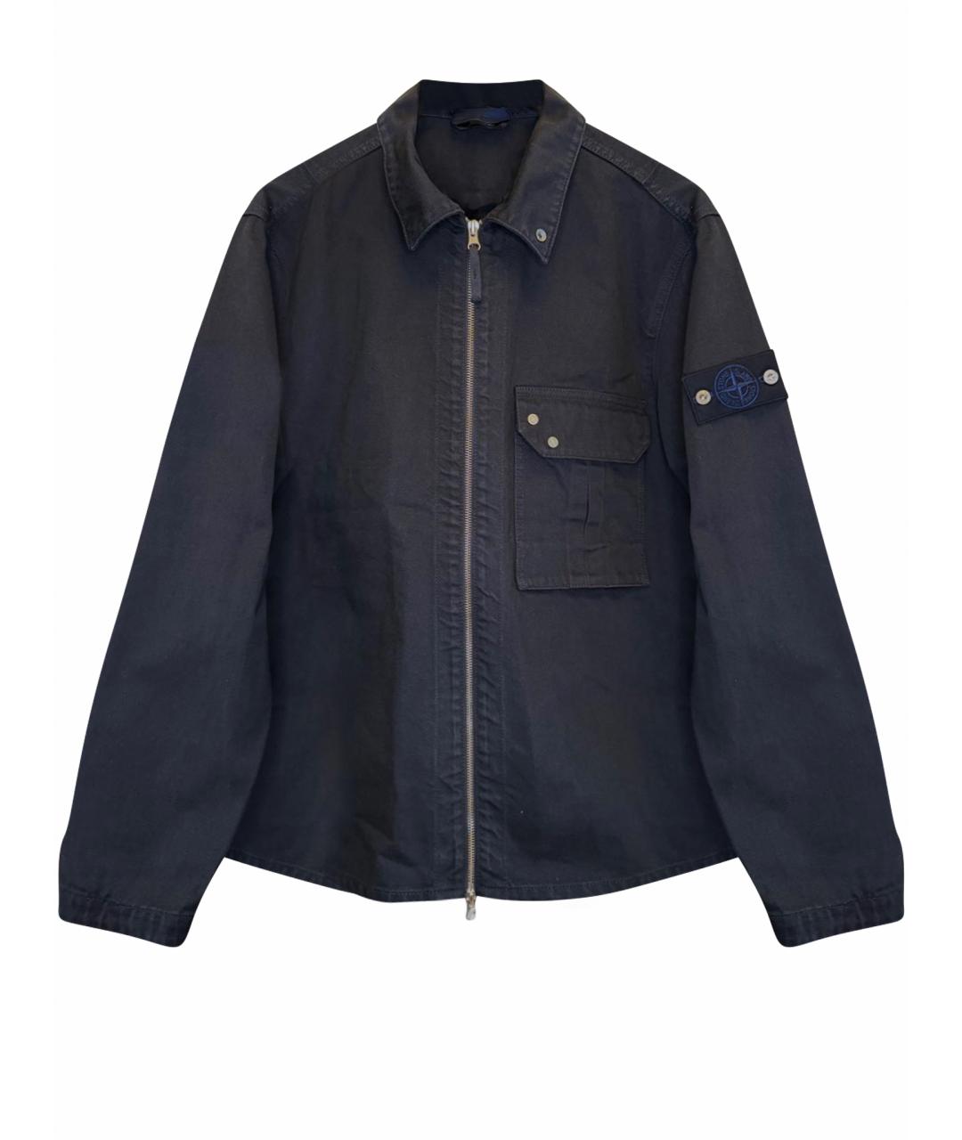 STONE ISLAND Черная деним куртка, фото 1
