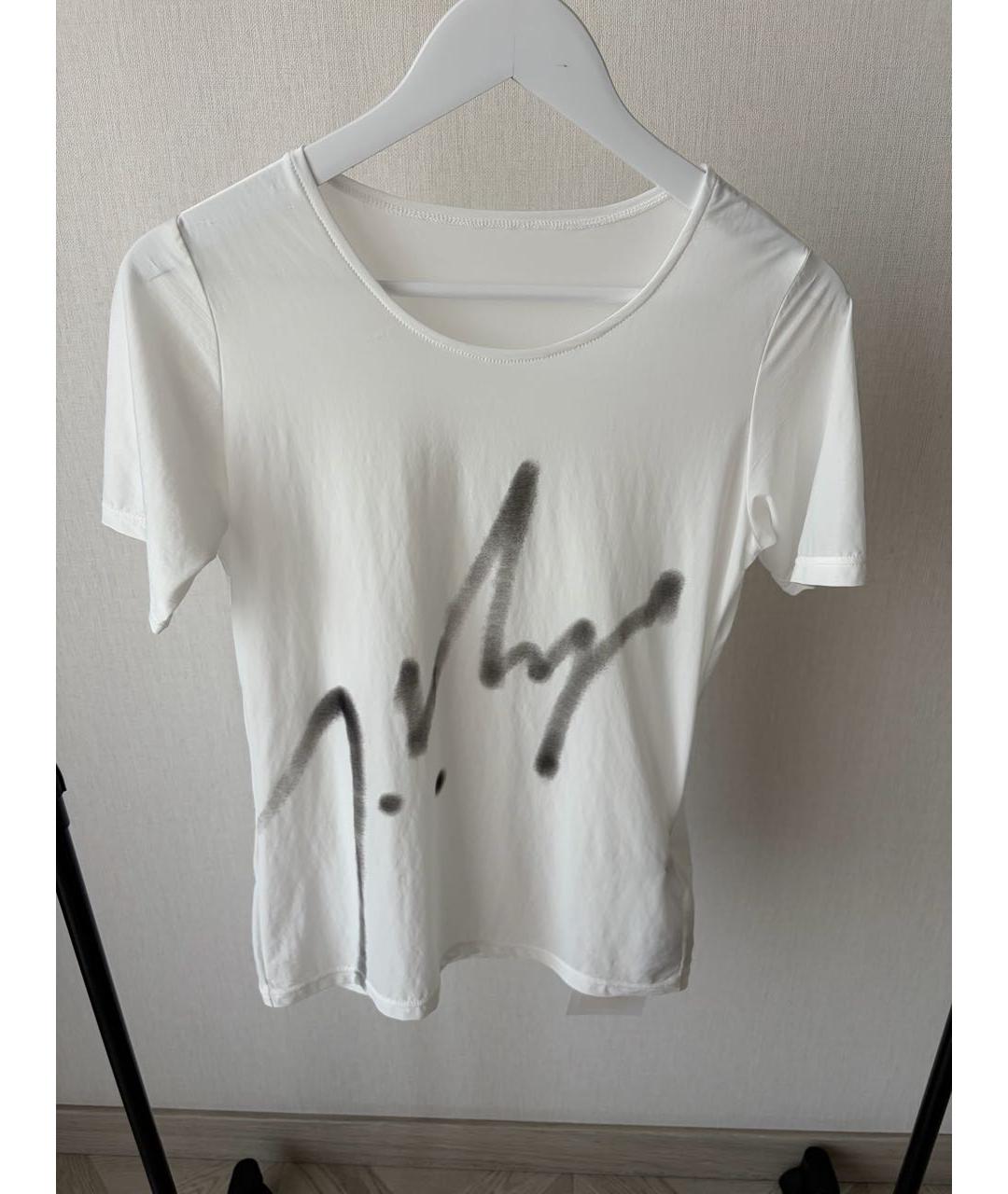 YOHJI YAMAMOTO Белая полиэстеровая футболка, фото 4