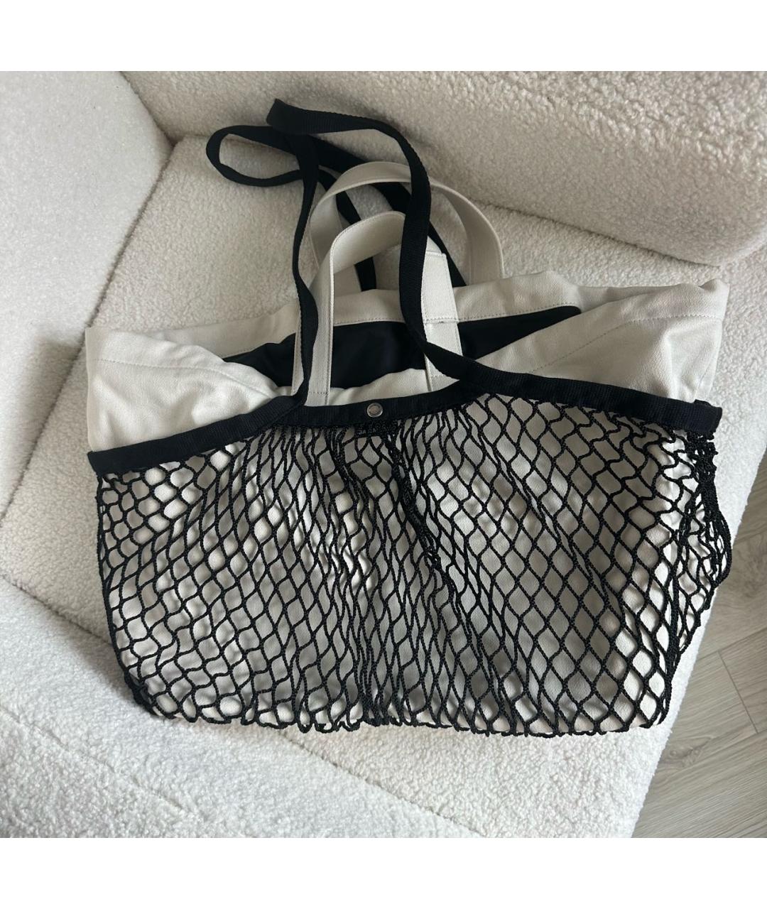 BALENCIAGA Черная хлопковая сумка тоут, фото 5