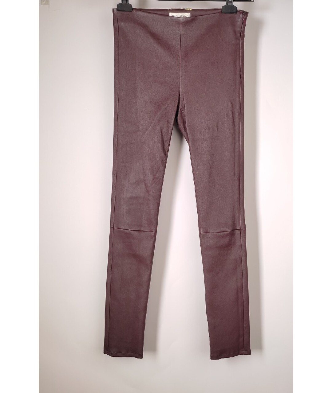 SAINT LAURENT Бордовые брюки узкие, фото 7