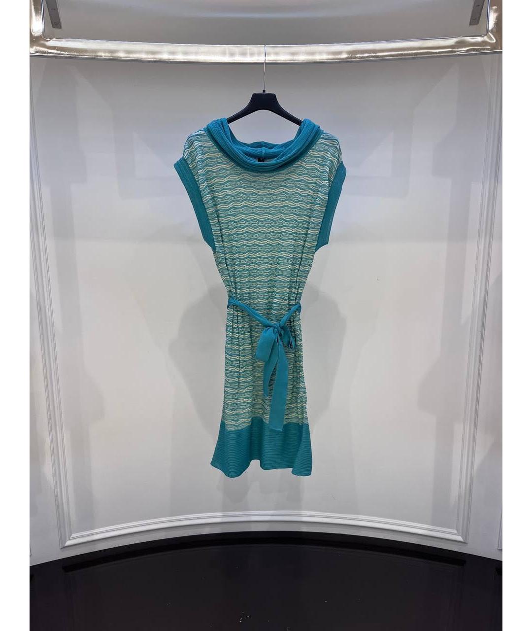 MISSONI Бирюзовое повседневное платье, фото 3