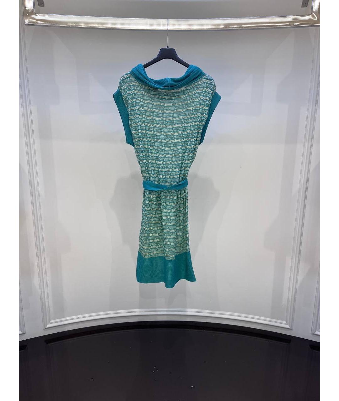 MISSONI Бирюзовое повседневное платье, фото 2
