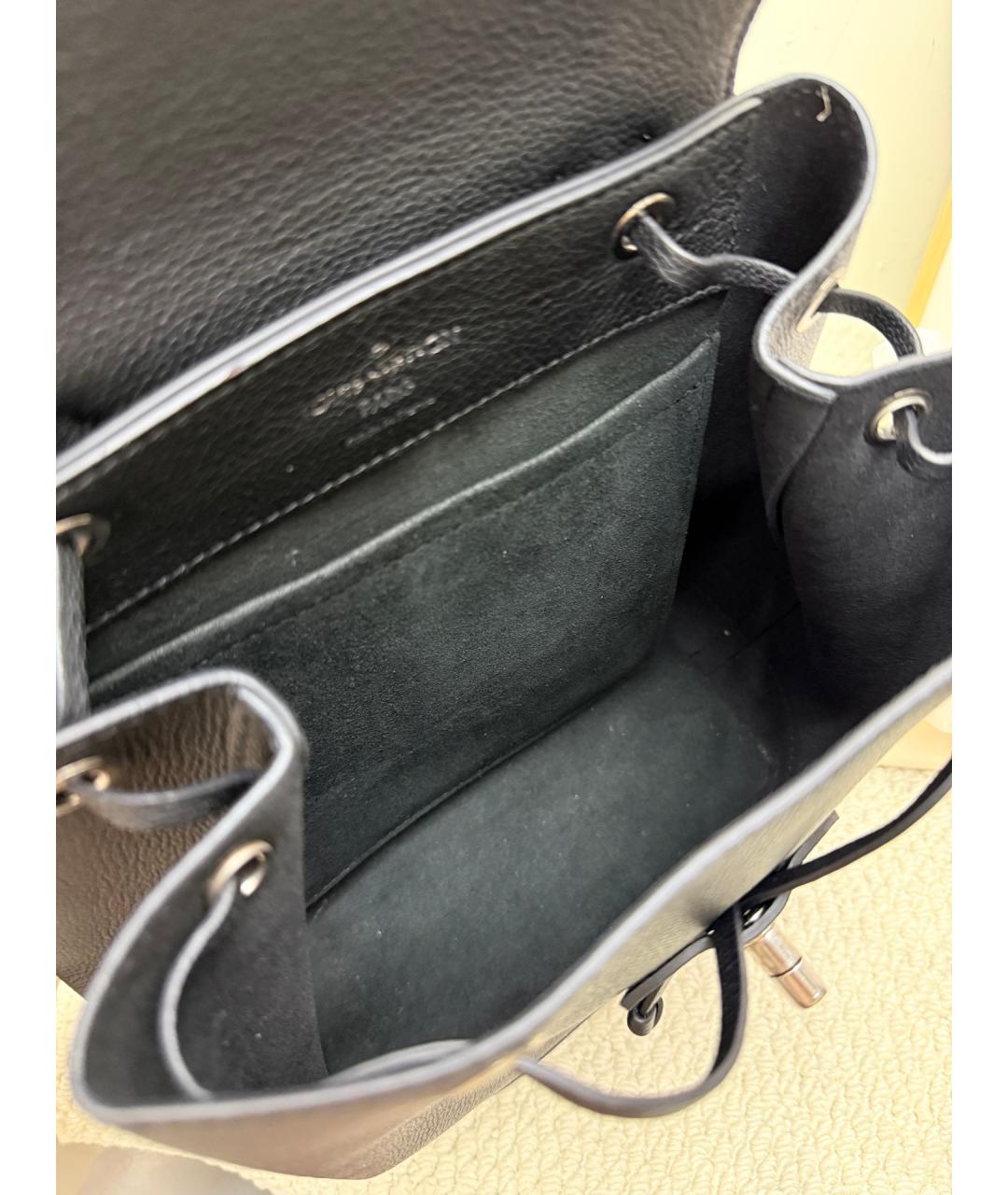 LOUIS VUITTON Черный кожаный рюкзак, фото 3