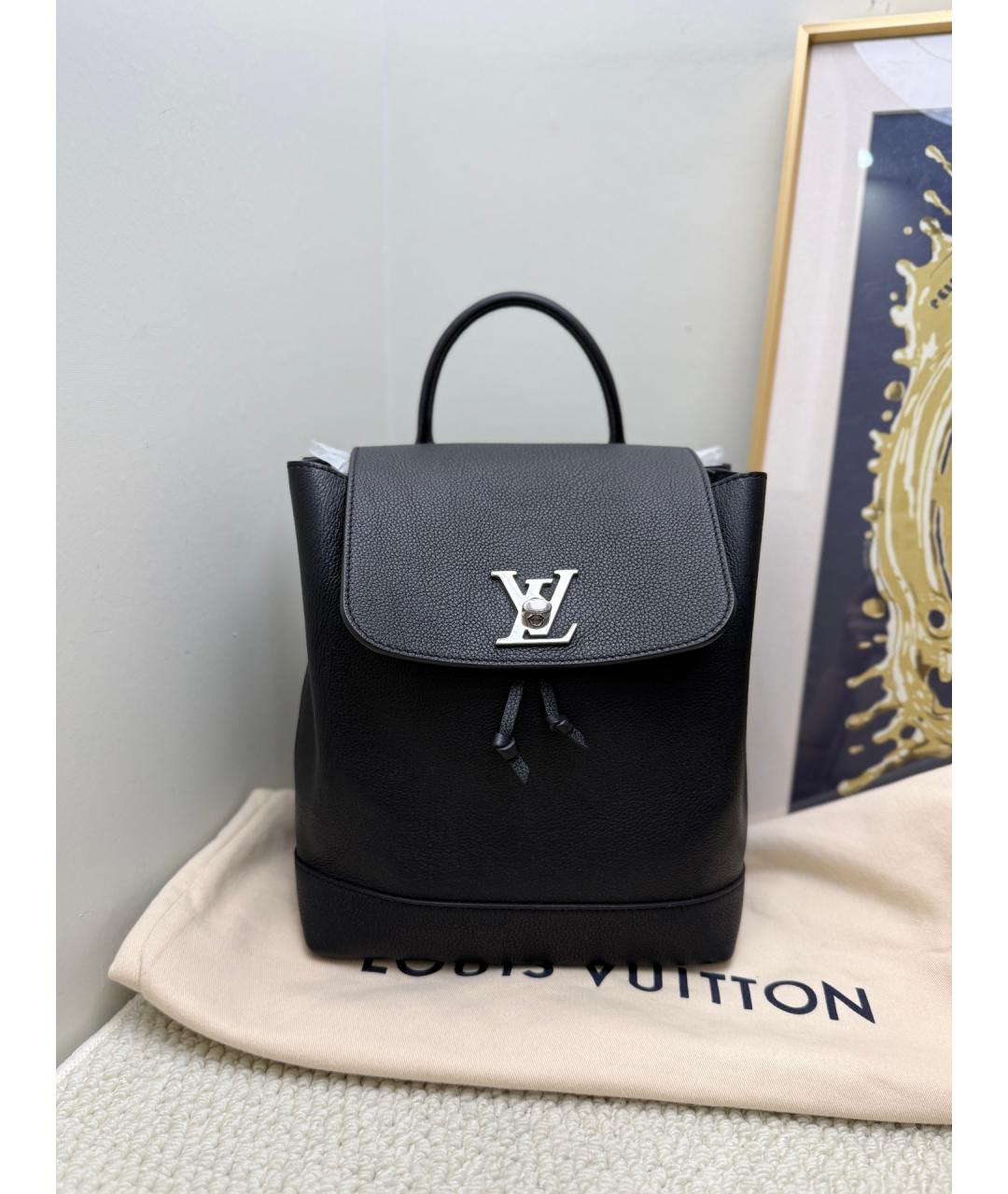 LOUIS VUITTON Черный кожаный рюкзак, фото 6