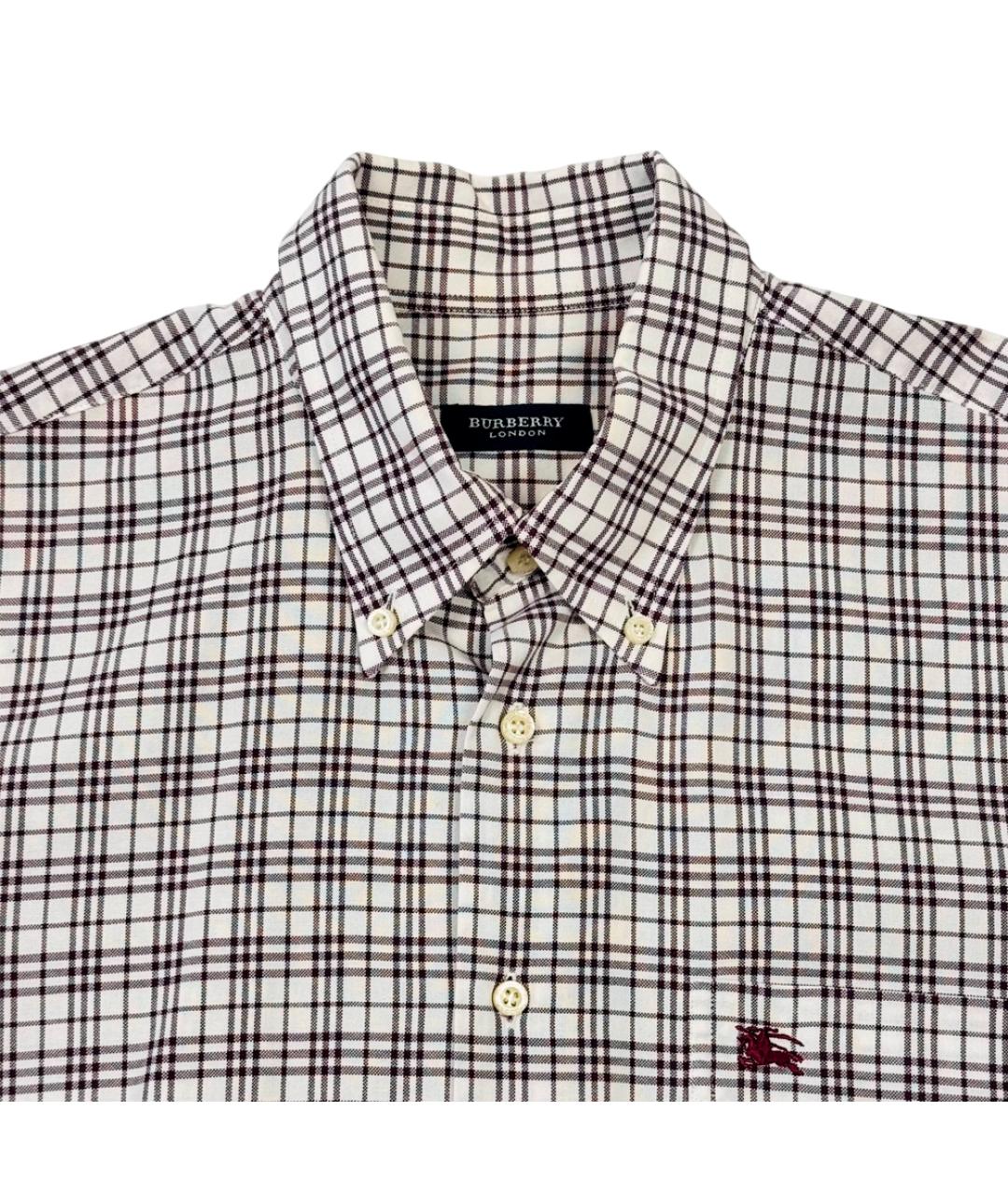 BURBERRY Белая хлопковая кэжуал рубашка, фото 6
