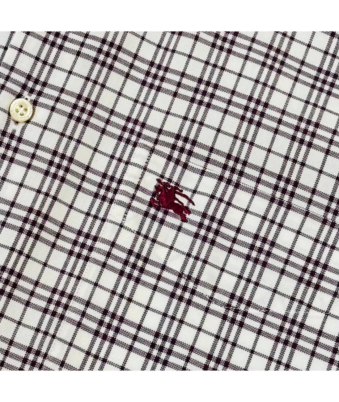 BURBERRY Белая хлопковая кэжуал рубашка, фото 8