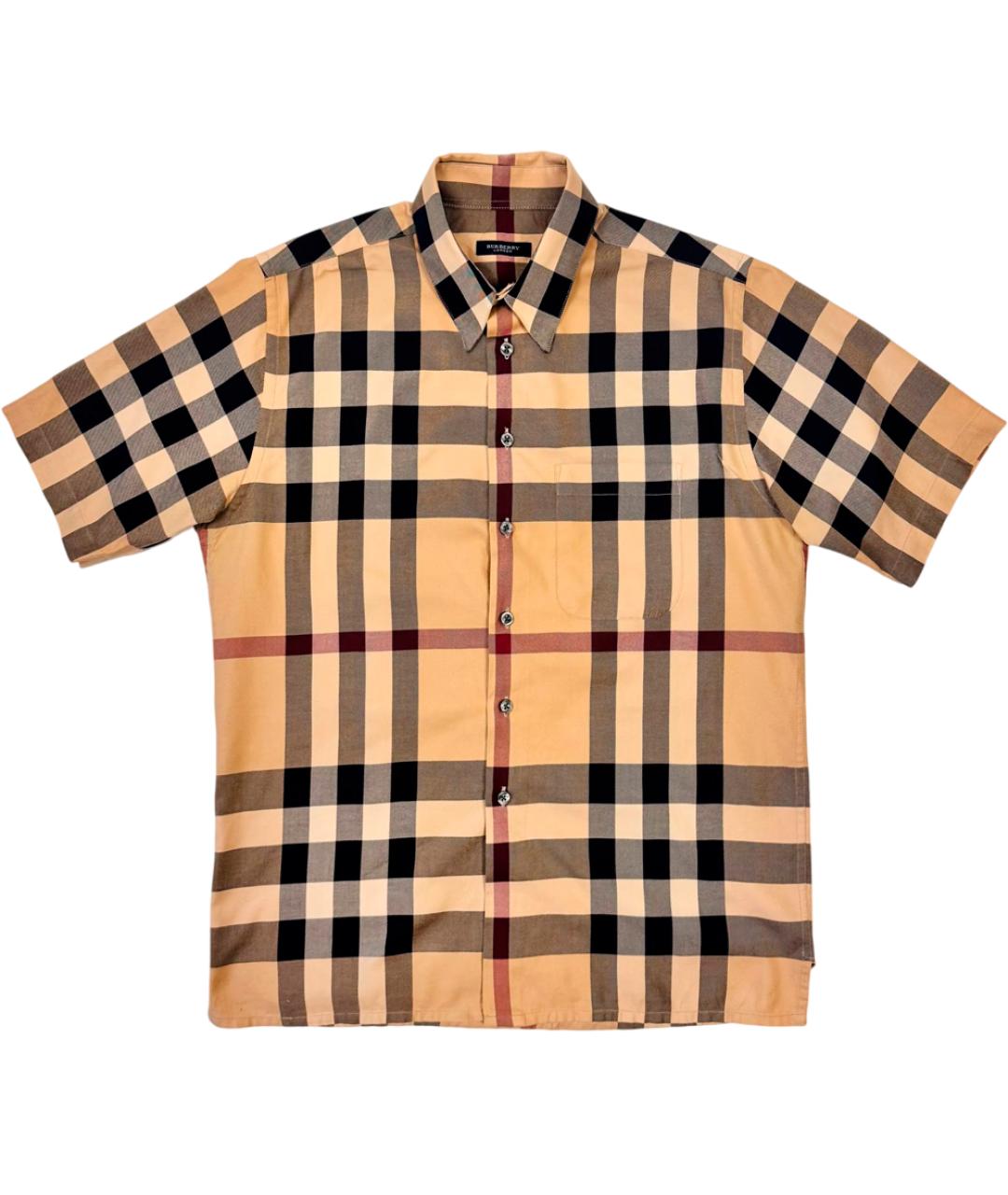 BURBERRY Бежевая хлопковая кэжуал рубашка, фото 7