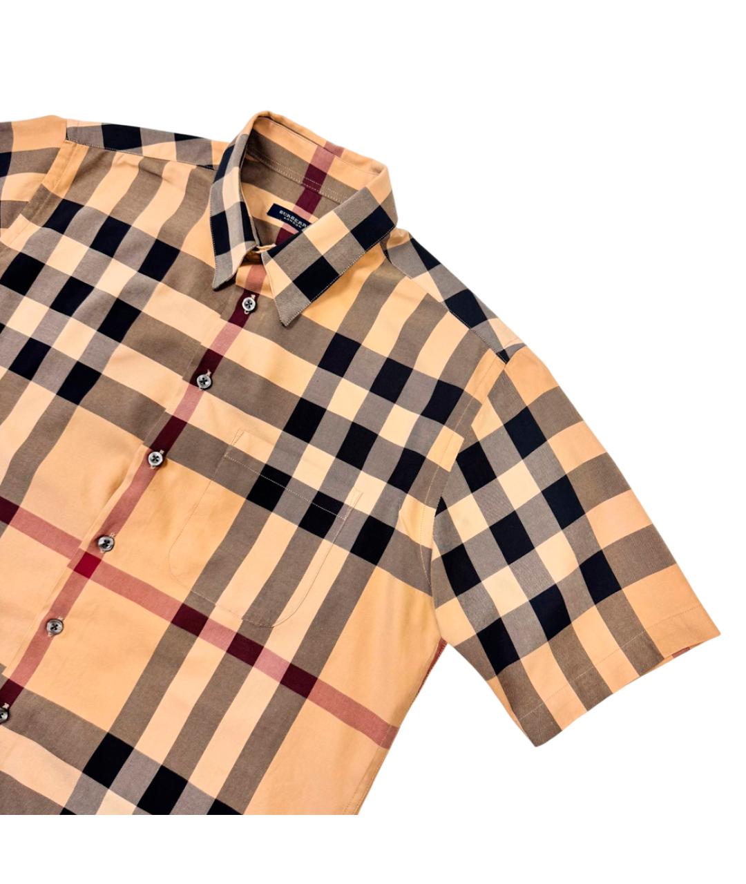 BURBERRY Бежевая хлопковая кэжуал рубашка, фото 6