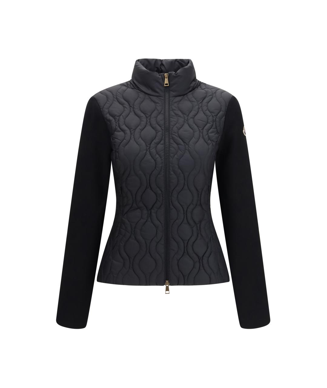 MONCLER Черный шерстяной кардиган, фото 1