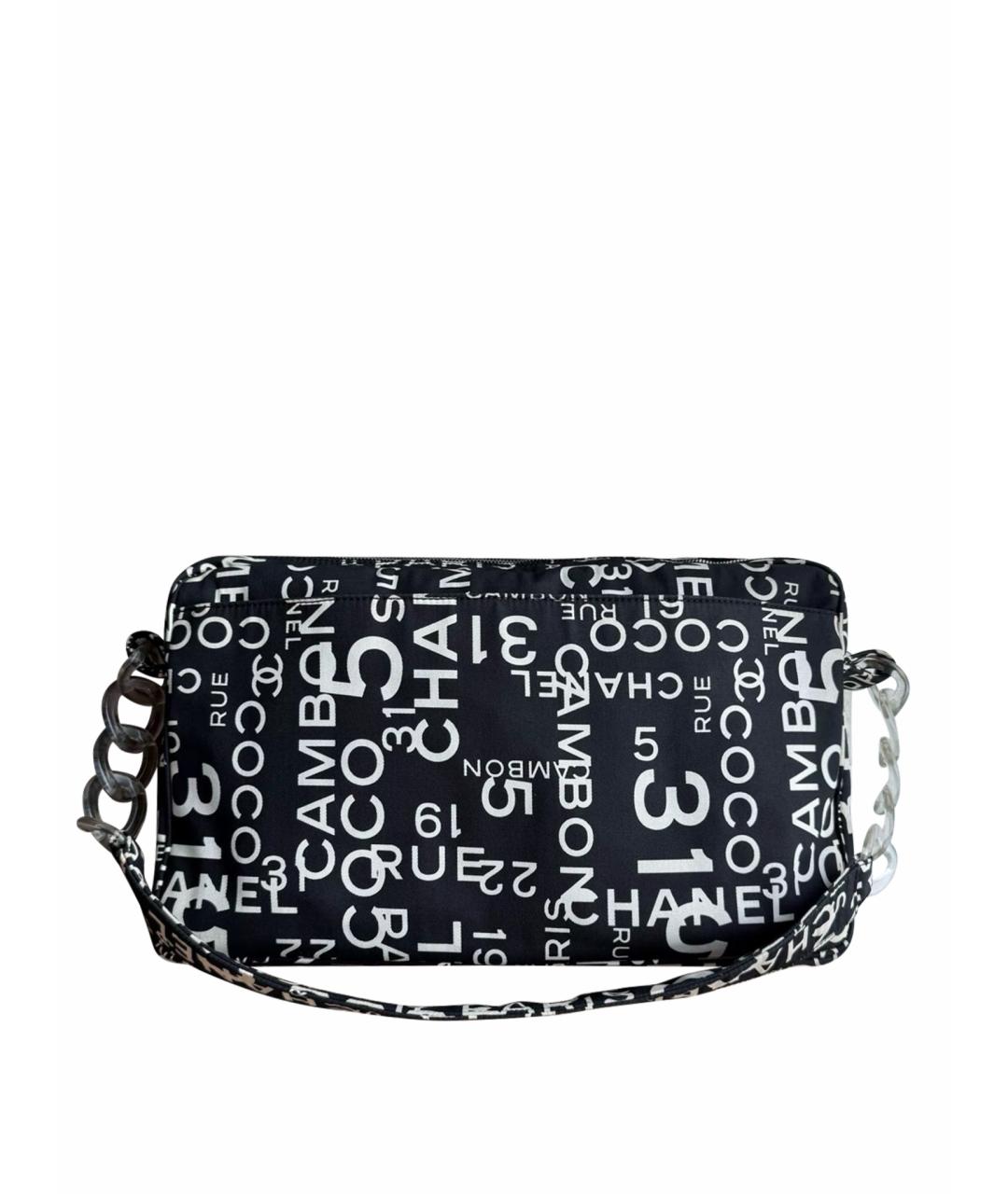 CHANEL Черная тканевая сумка тоут, фото 1