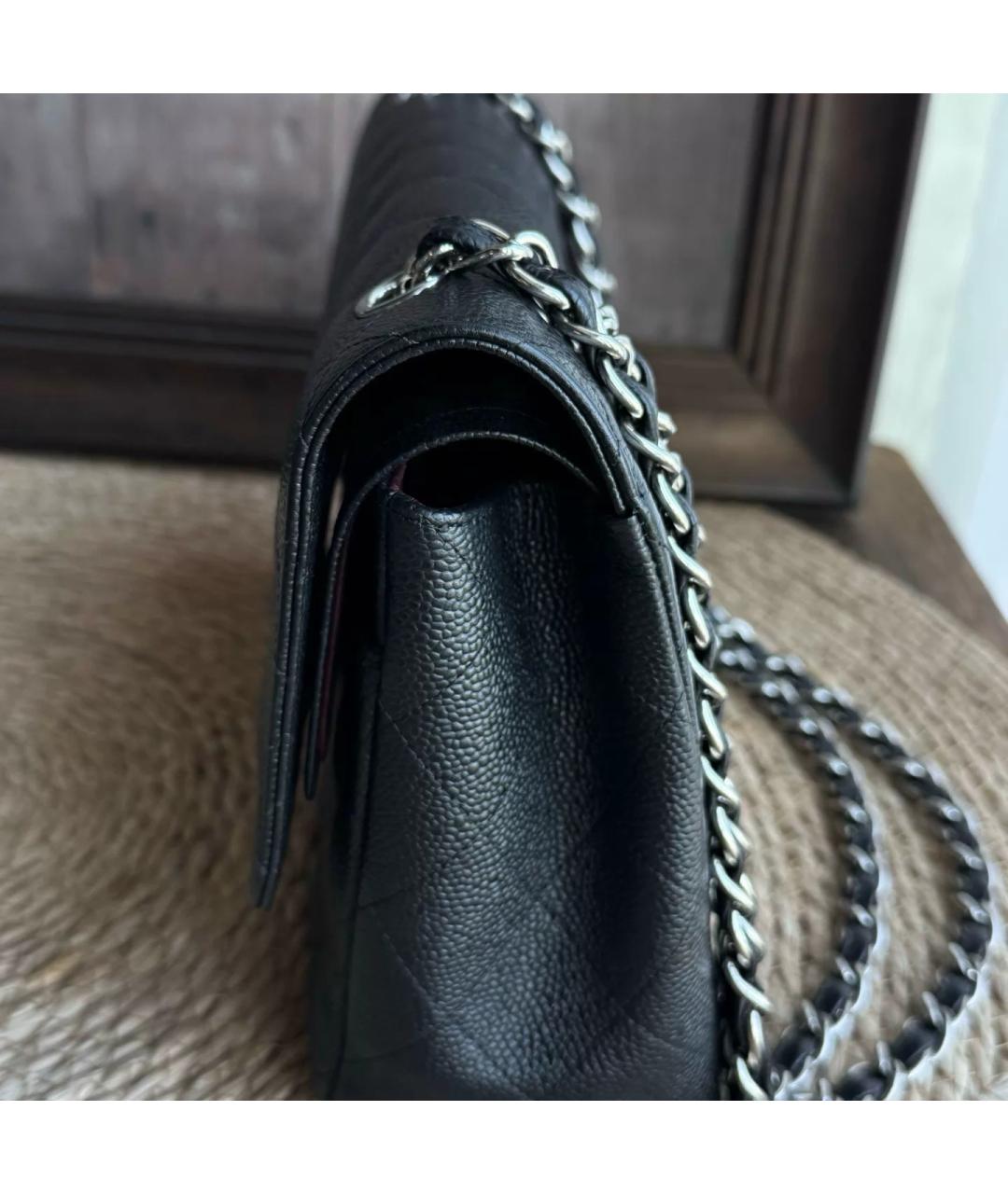 CHANEL Черная кожаная сумка через плечо, фото 4