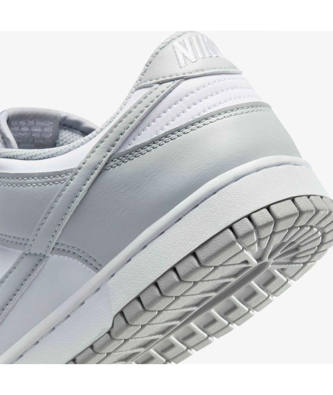 NIKE Серые кожаные низкие кроссовки / кеды, фото 8