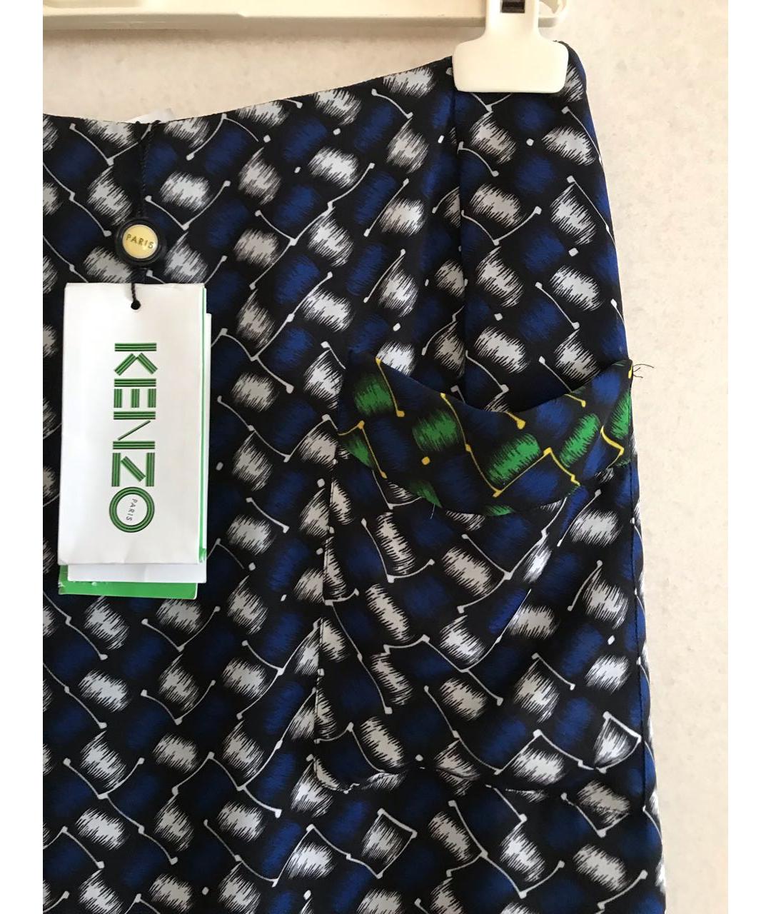 KENZO Мульти полиэстеровая юбка макси, фото 5