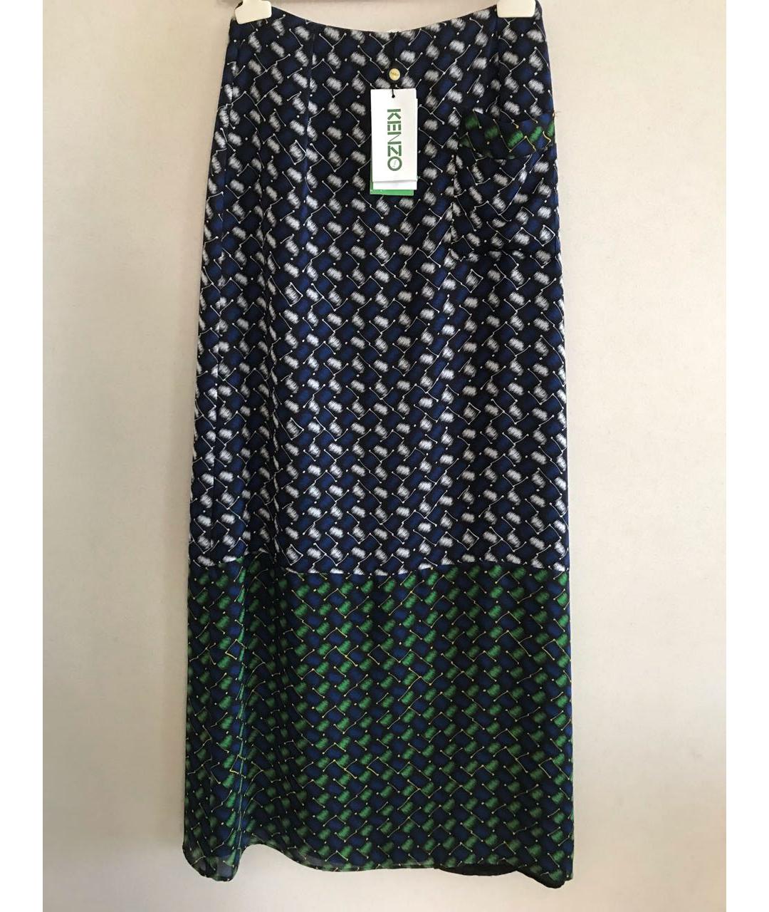 KENZO Мульти полиэстеровая юбка макси, фото 4