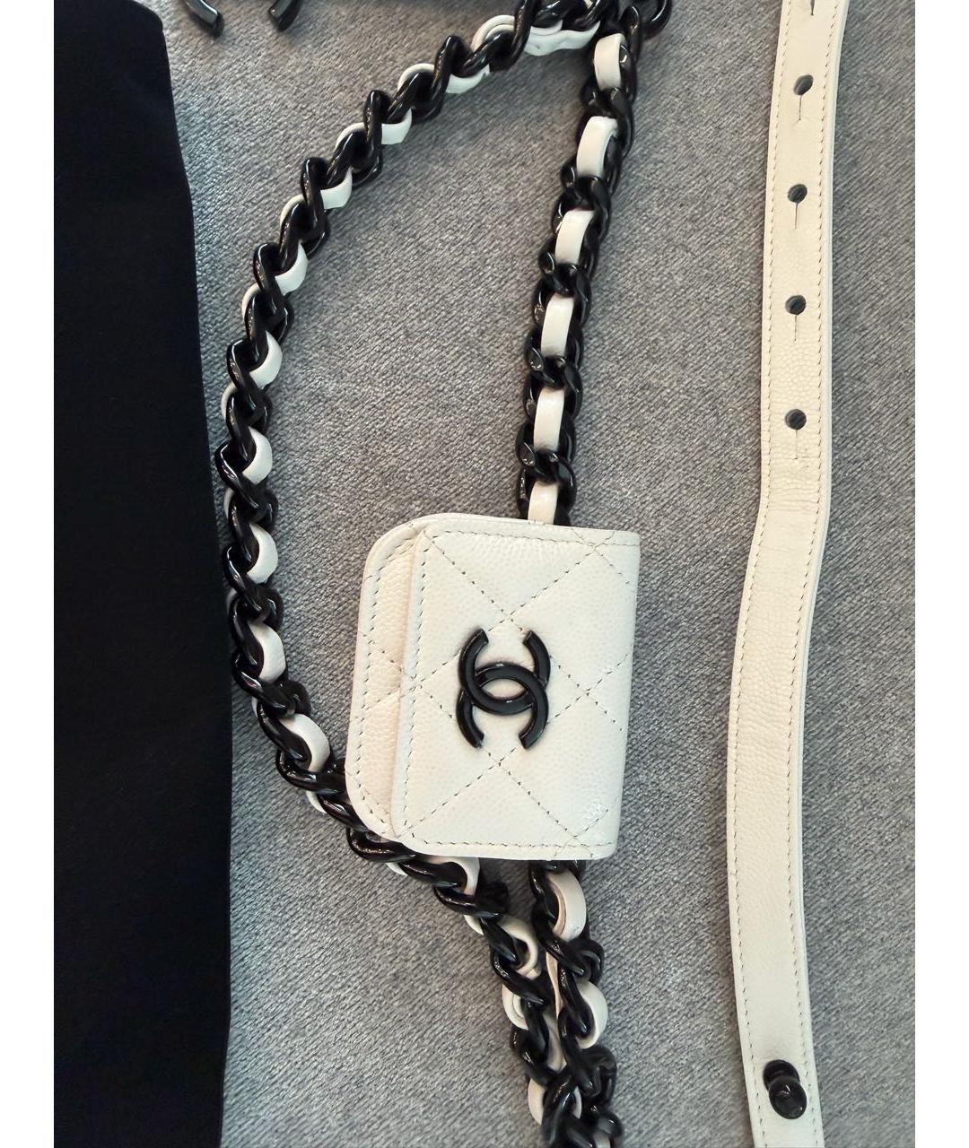 CHANEL Белый ремень, фото 3