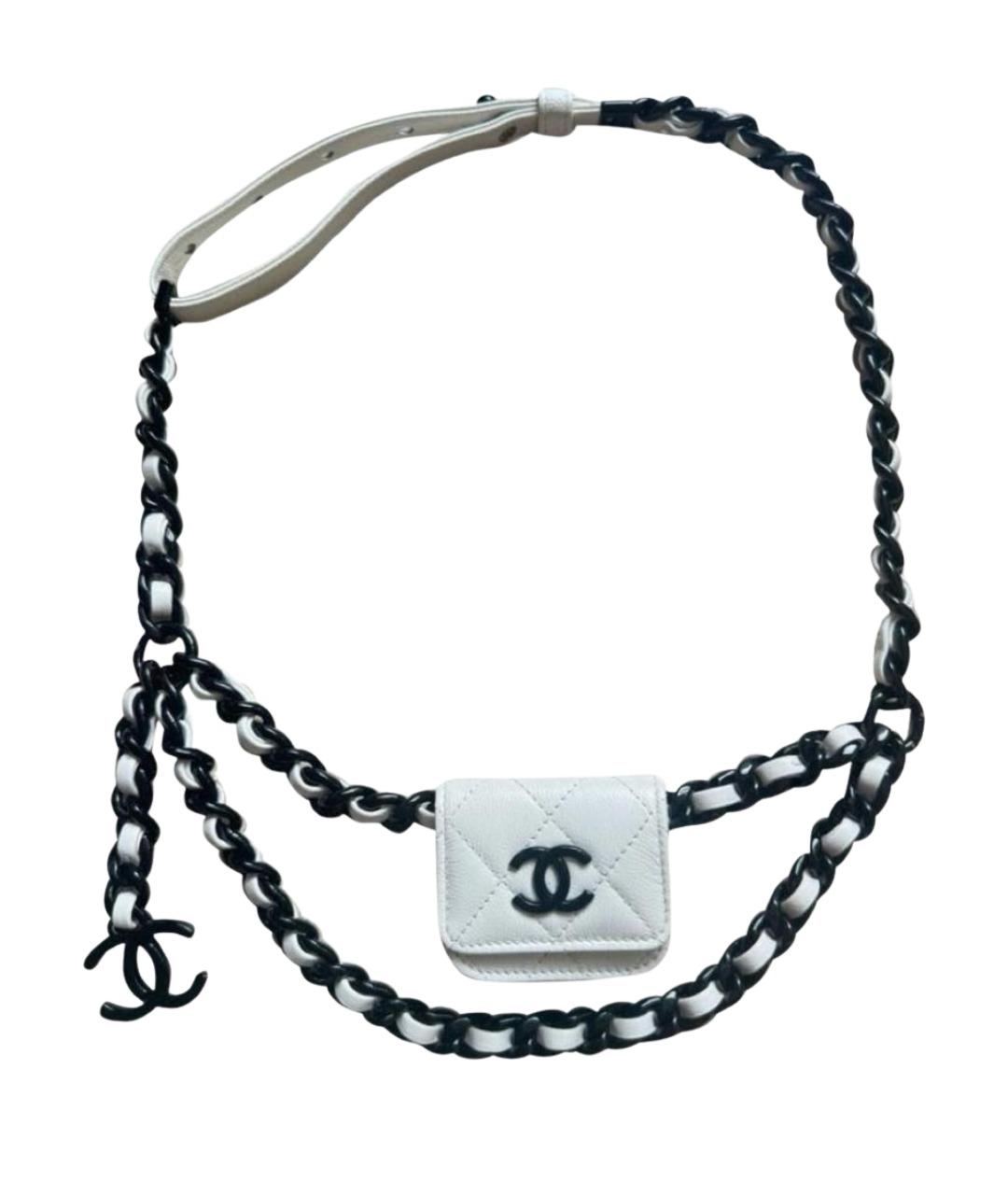 CHANEL Белый ремень, фото 1