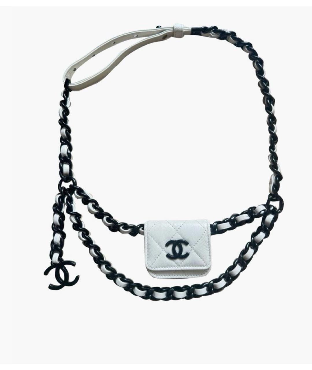 CHANEL Белый ремень, фото 6