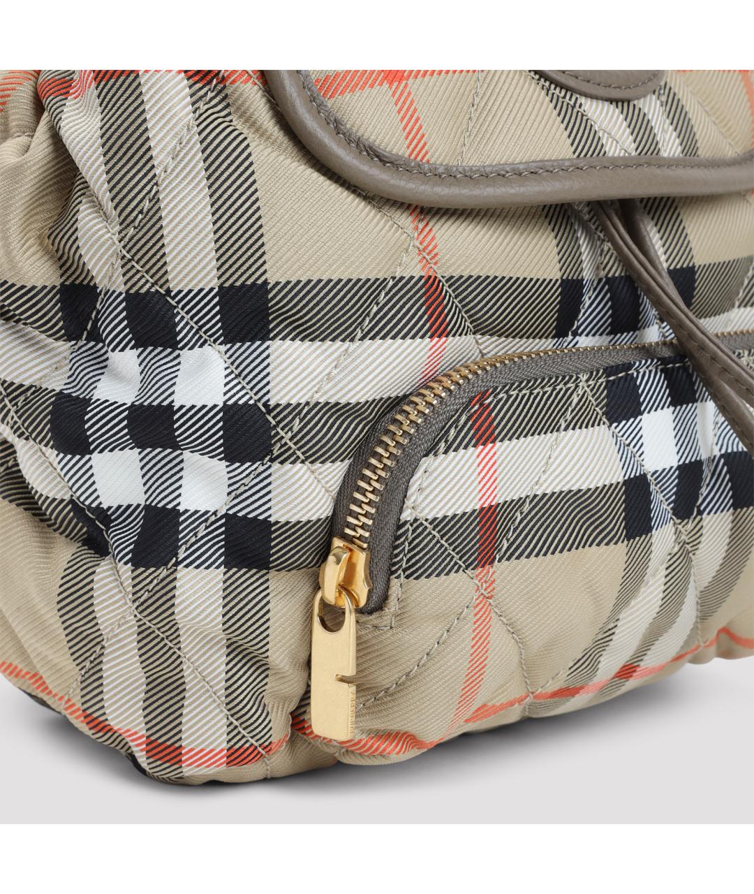 BURBERRY Бежевый канва рюкзак, фото 5