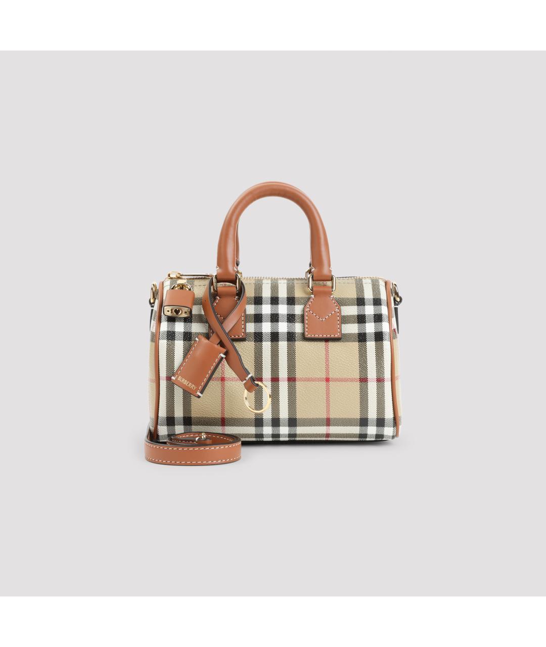 BURBERRY Бежевая канва сумка тоут, фото 2