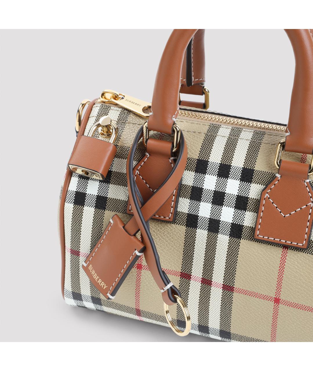 BURBERRY Бежевая канва сумка тоут, фото 4
