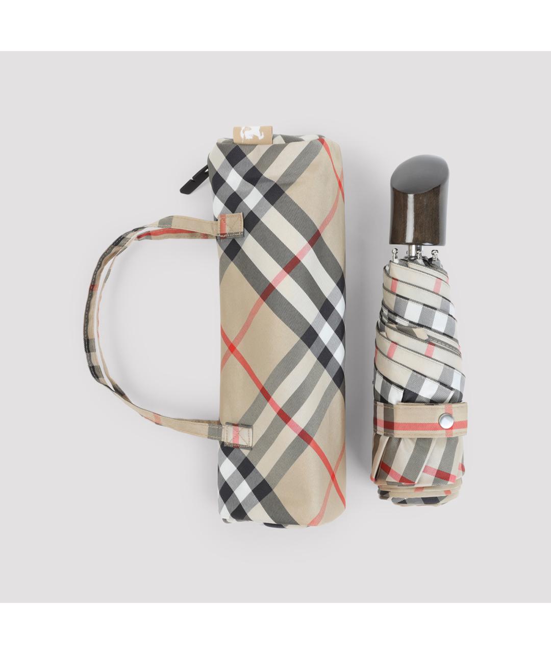 BURBERRY Бежевый зонт, фото 2