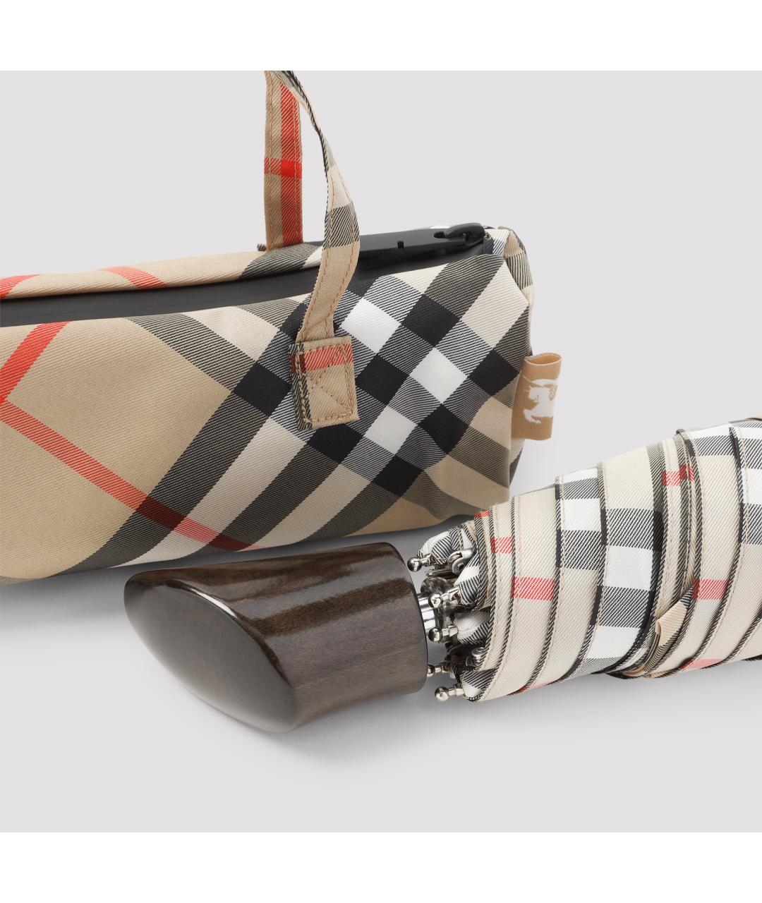 BURBERRY Бежевый зонт, фото 4