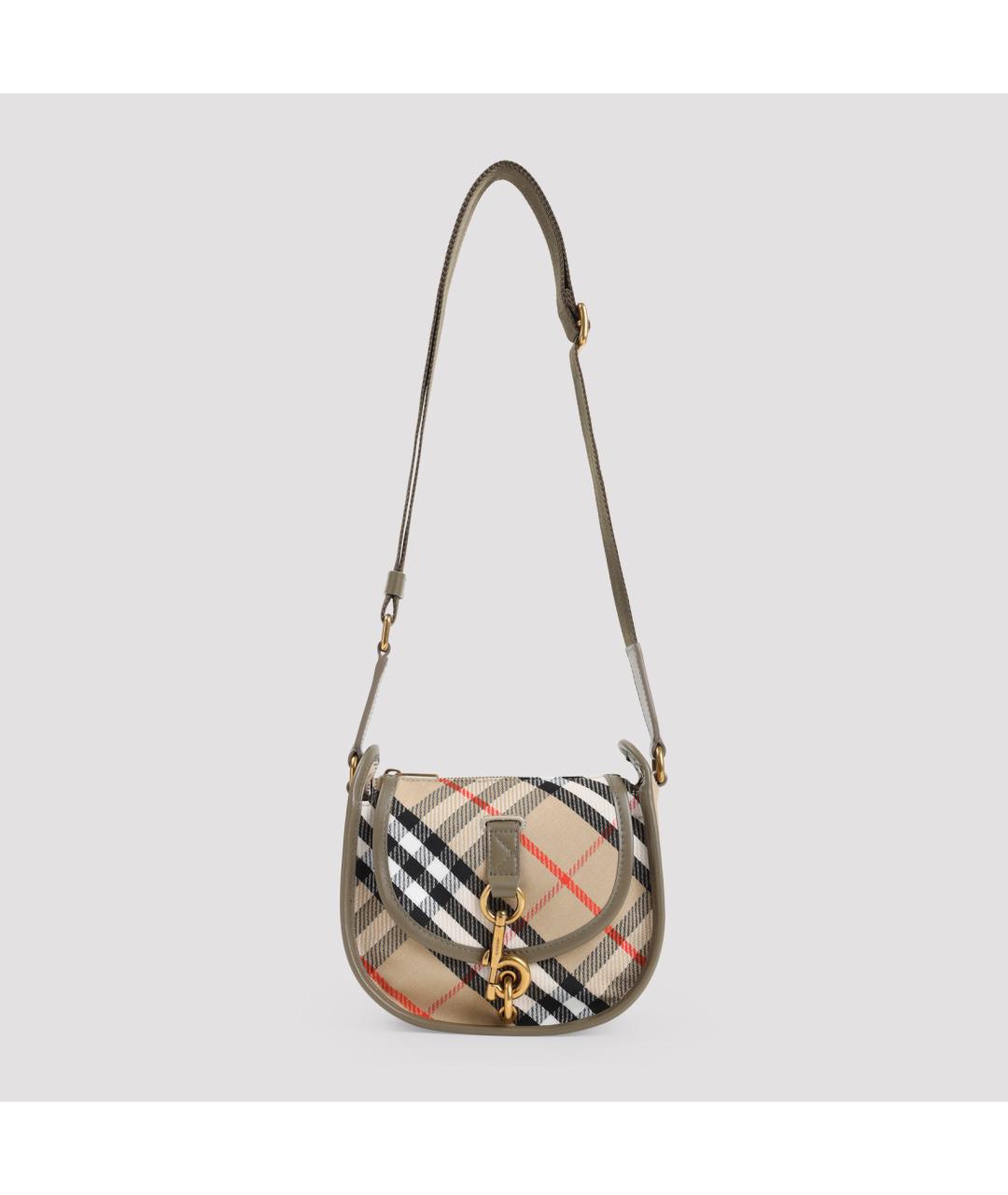 BURBERRY Бежевая канва сумка через плечо, фото 2