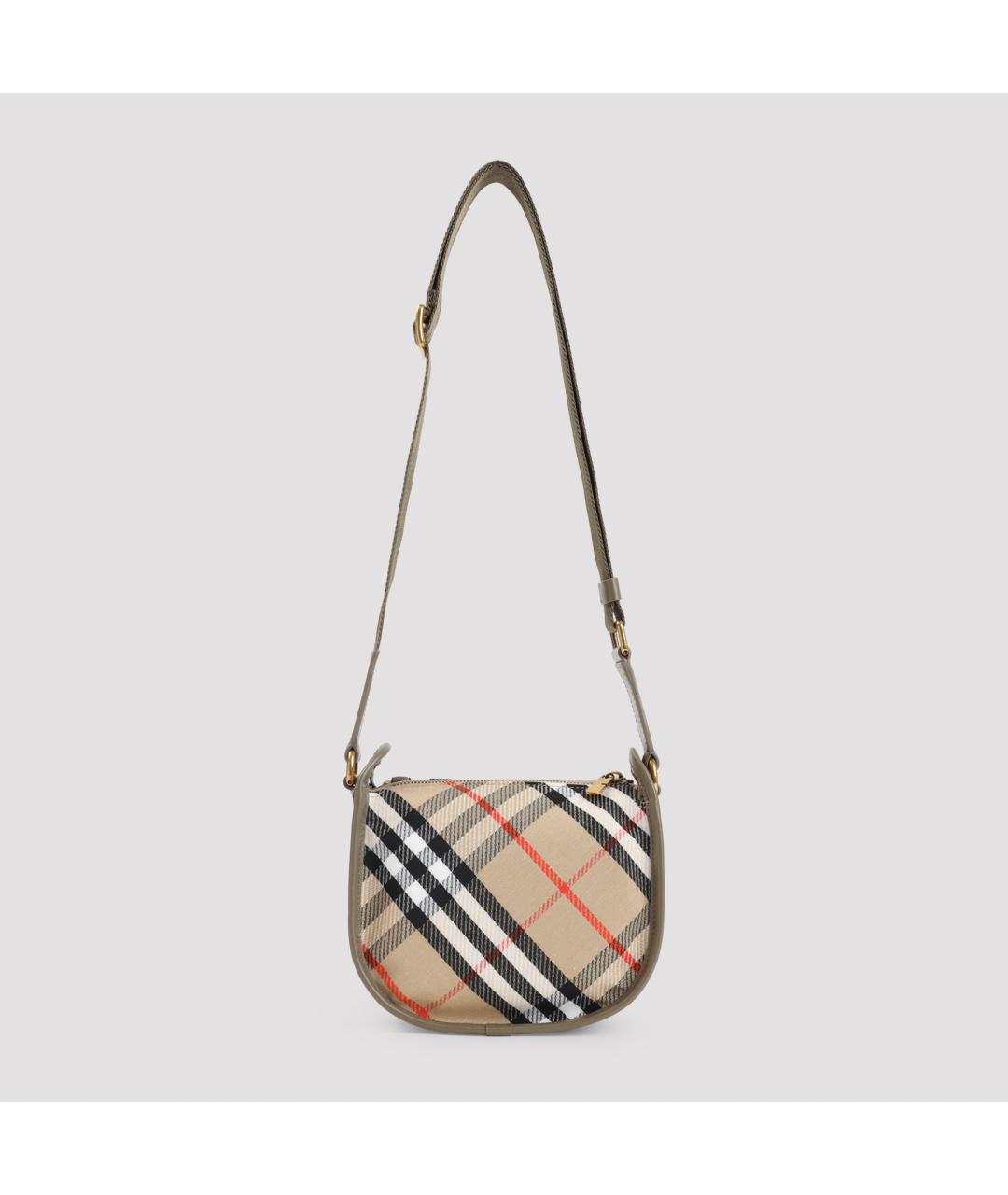 BURBERRY Бежевая канва сумка через плечо, фото 3