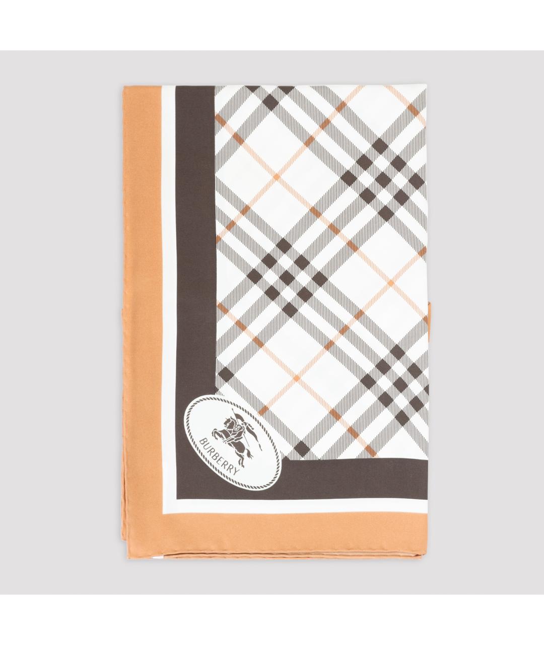 BURBERRY Мульти шелковый платок, фото 2