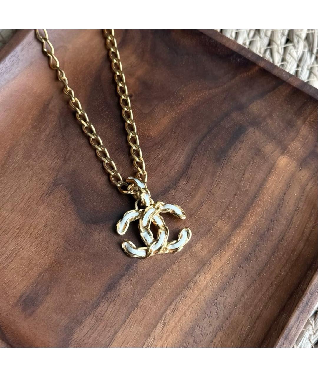 CHANEL Белое колье, фото 10