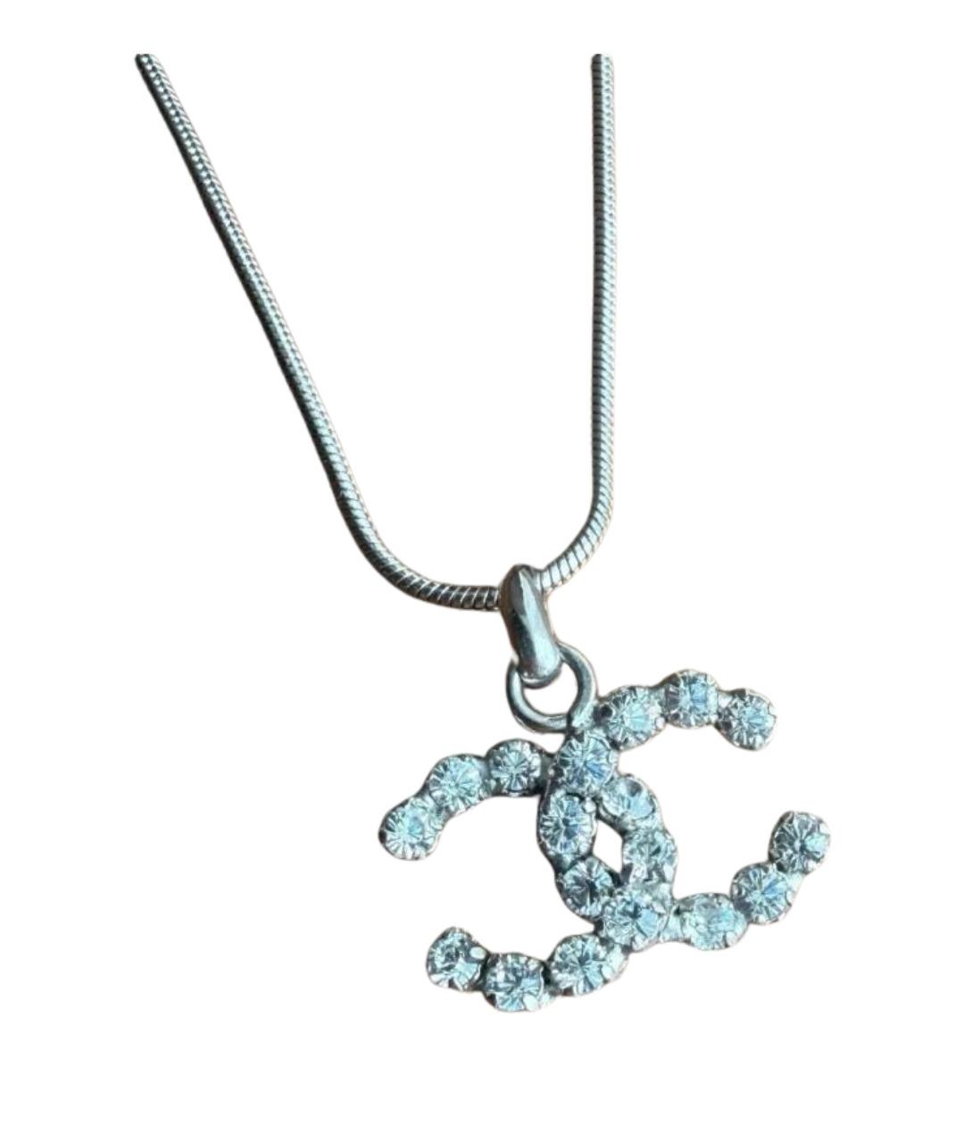 CHANEL Серебряное металлическое колье, фото 1