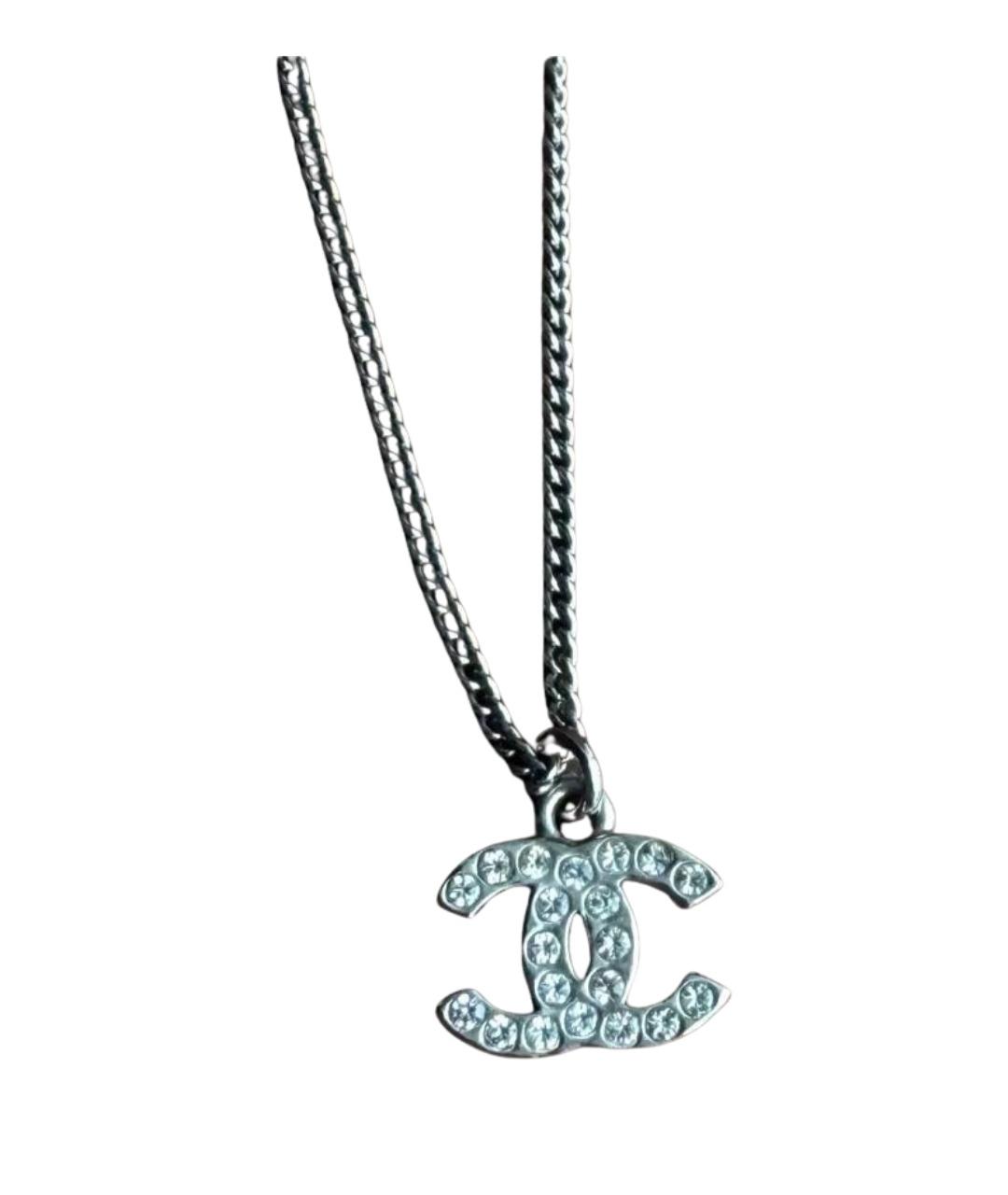 CHANEL Серебряное металлическое колье, фото 1