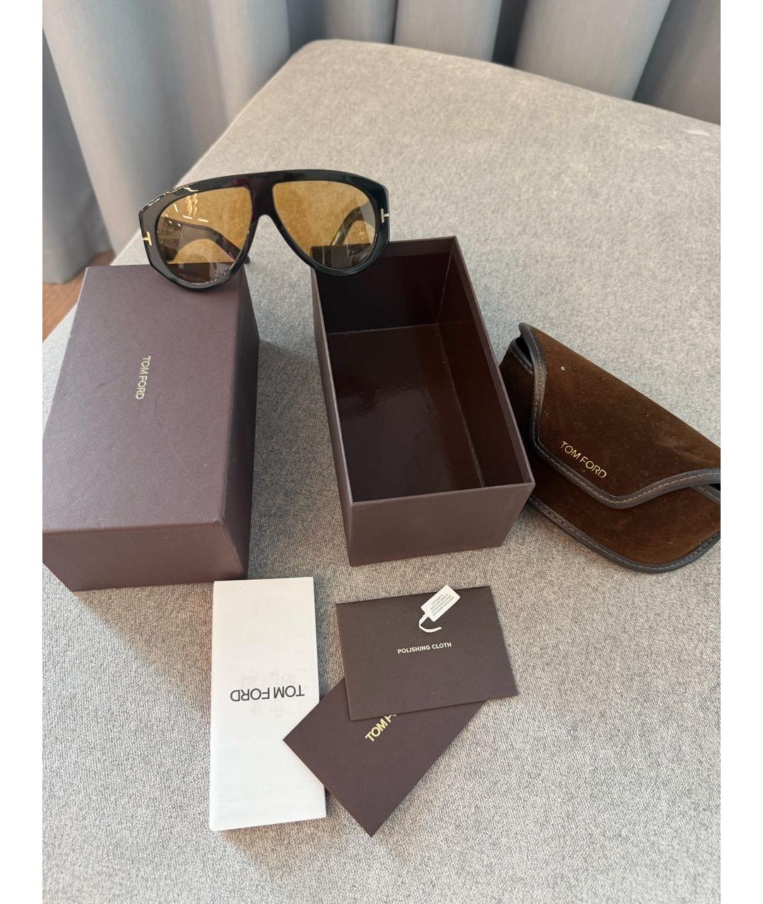 TOM FORD Черные солнцезащитные очки, фото 3
