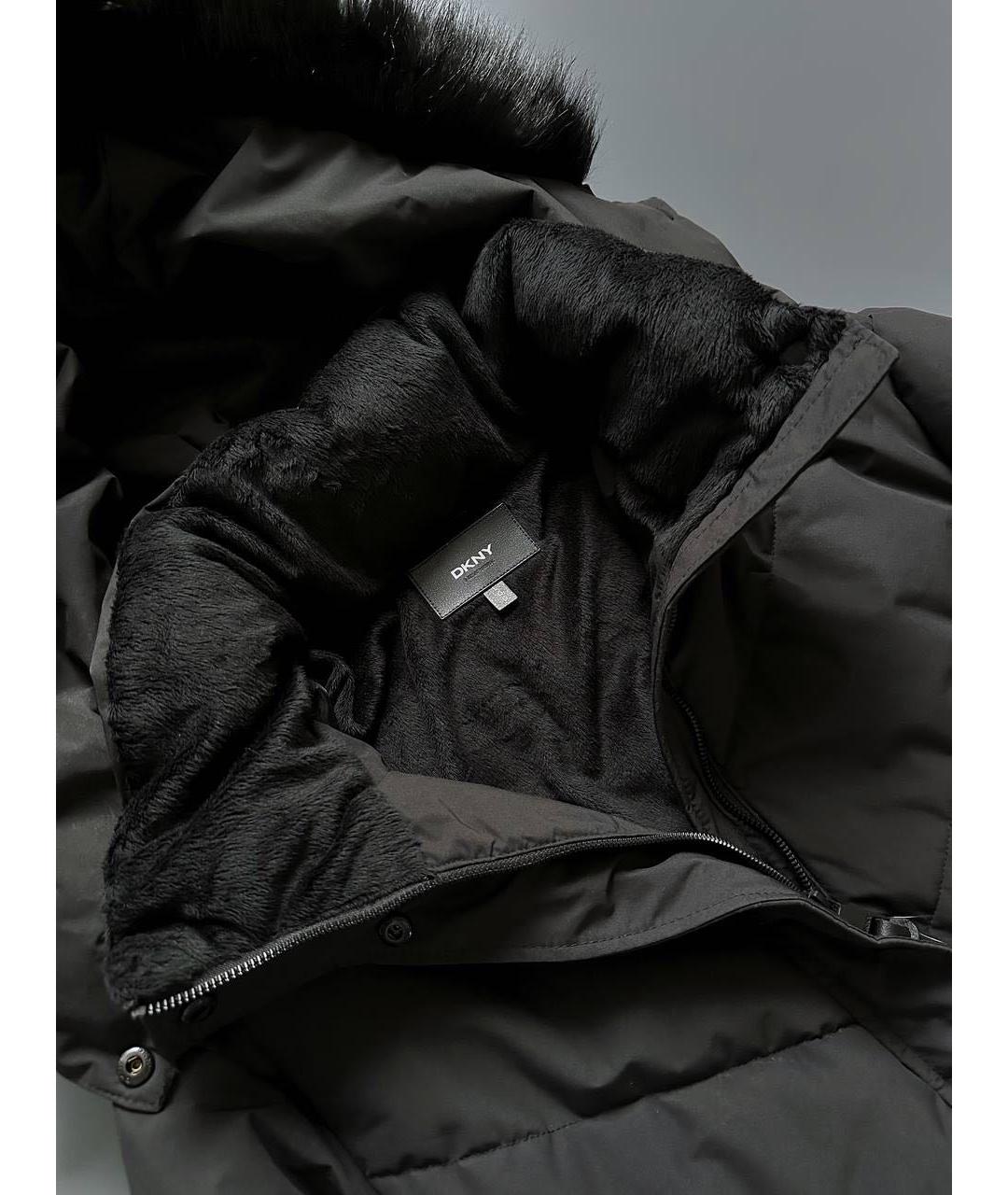 DKNY Черный синтетический пуховик, фото 3